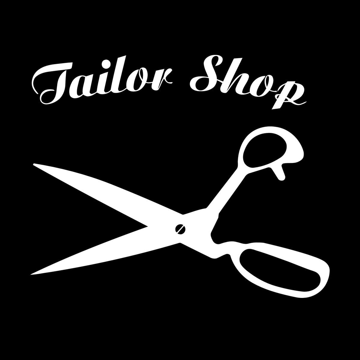 Atelier Scissors Tailor Shop Clothing Designer Mural And Wall Vinyl Decal It Won'T Fall Off