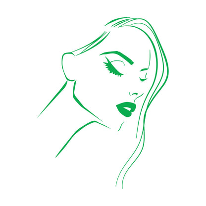 Fine Carving Decals Beautiful Girl Lips Beauty Hair Salon Barbershop Car Body Decoration