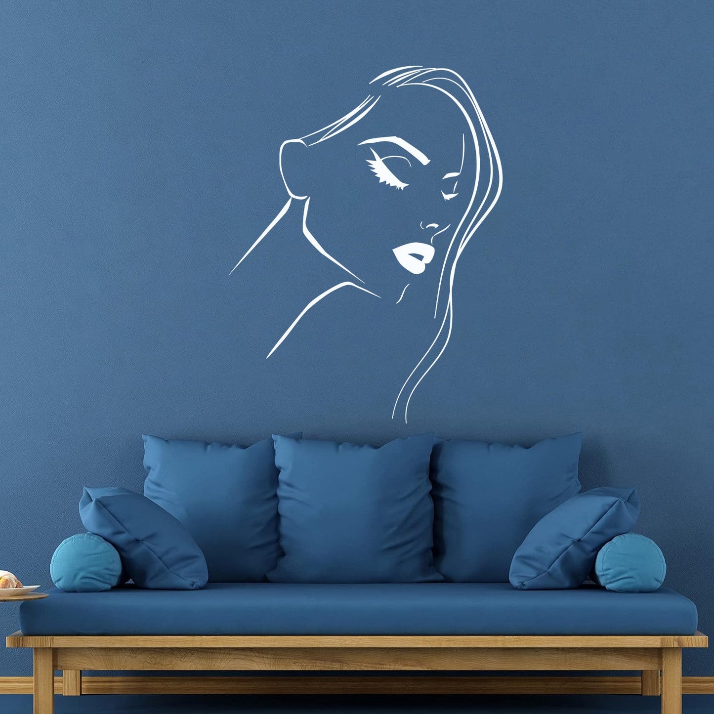 Fine Carving Decals Beautiful Girl Lips Beauty Hair Salon Barbershop Car Body Decoration