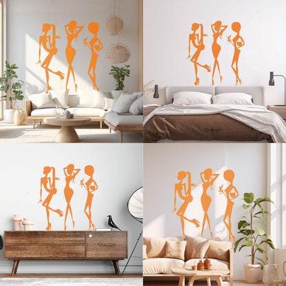 Vinyl Wall Stickers Beauty Fashion Appeal Girls Dance Night Club Bar Do Not Damage The Wall Surface