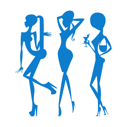 Vinyl Wall Stickers Beauty Fashion Appeal Girls Dance Night Club Bar Do Not Damage The Wall Surface