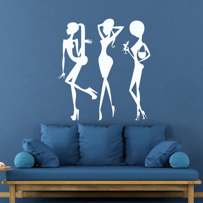 Vinyl Wall Stickers Beauty Fashion Appeal Girls Dance Night Club Bar Do Not Damage The Wall Surface