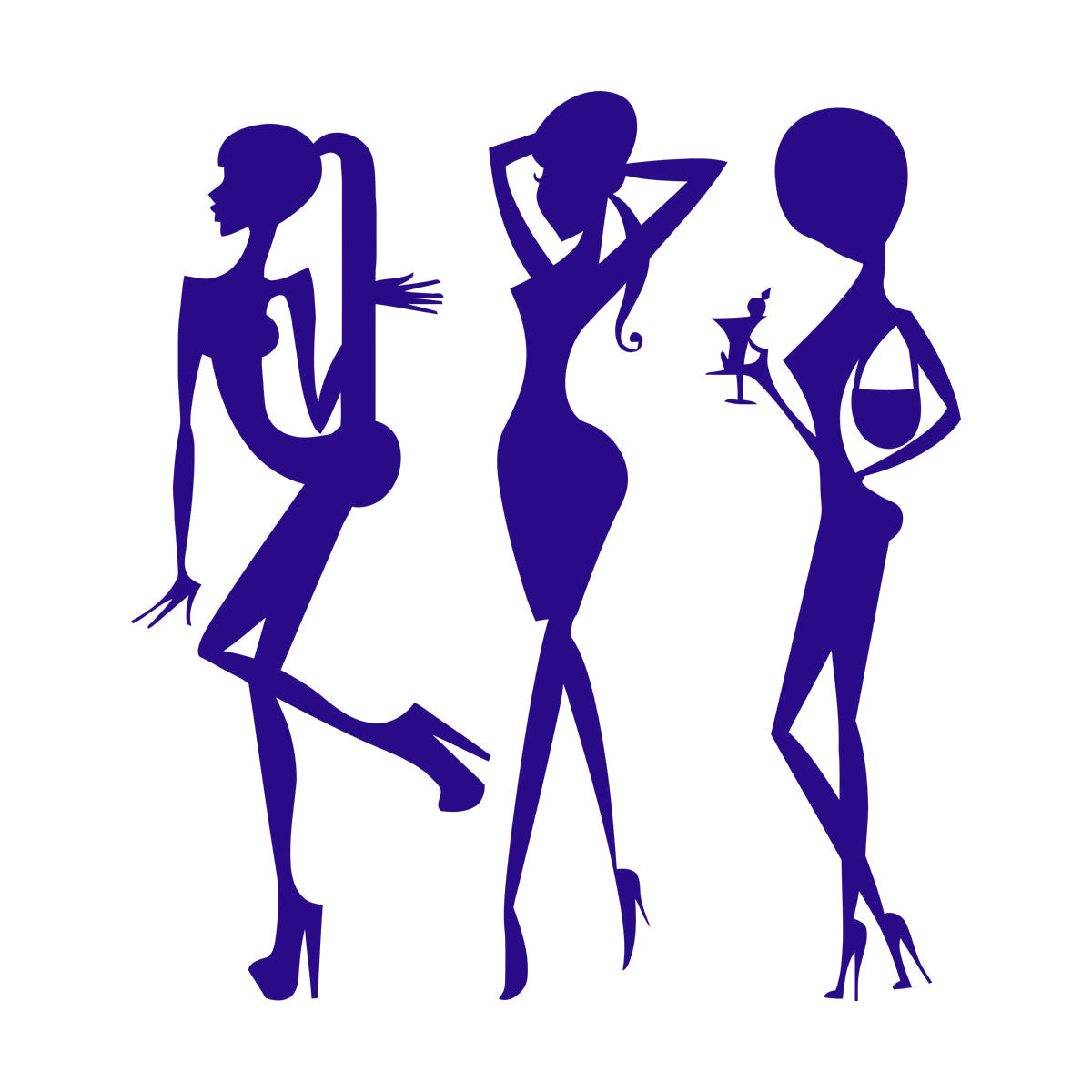 Vinyl Wall Stickers Beauty Fashion Appeal Girls Dance Night Club Bar Do Not Damage The Wall Surface