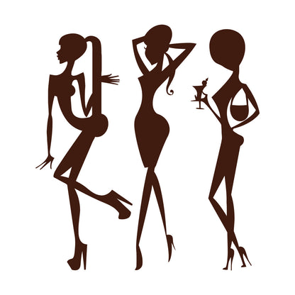 Vinyl Wall Stickers Beauty Fashion Appeal Girls Dance Night Club Bar Do Not Damage The Wall Surface