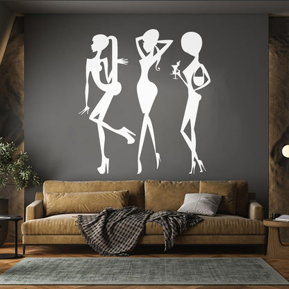 Vinyl Wall Stickers Beauty Fashion Appeal Girls Dance Night Club Bar Do Not Damage The Wall Surface