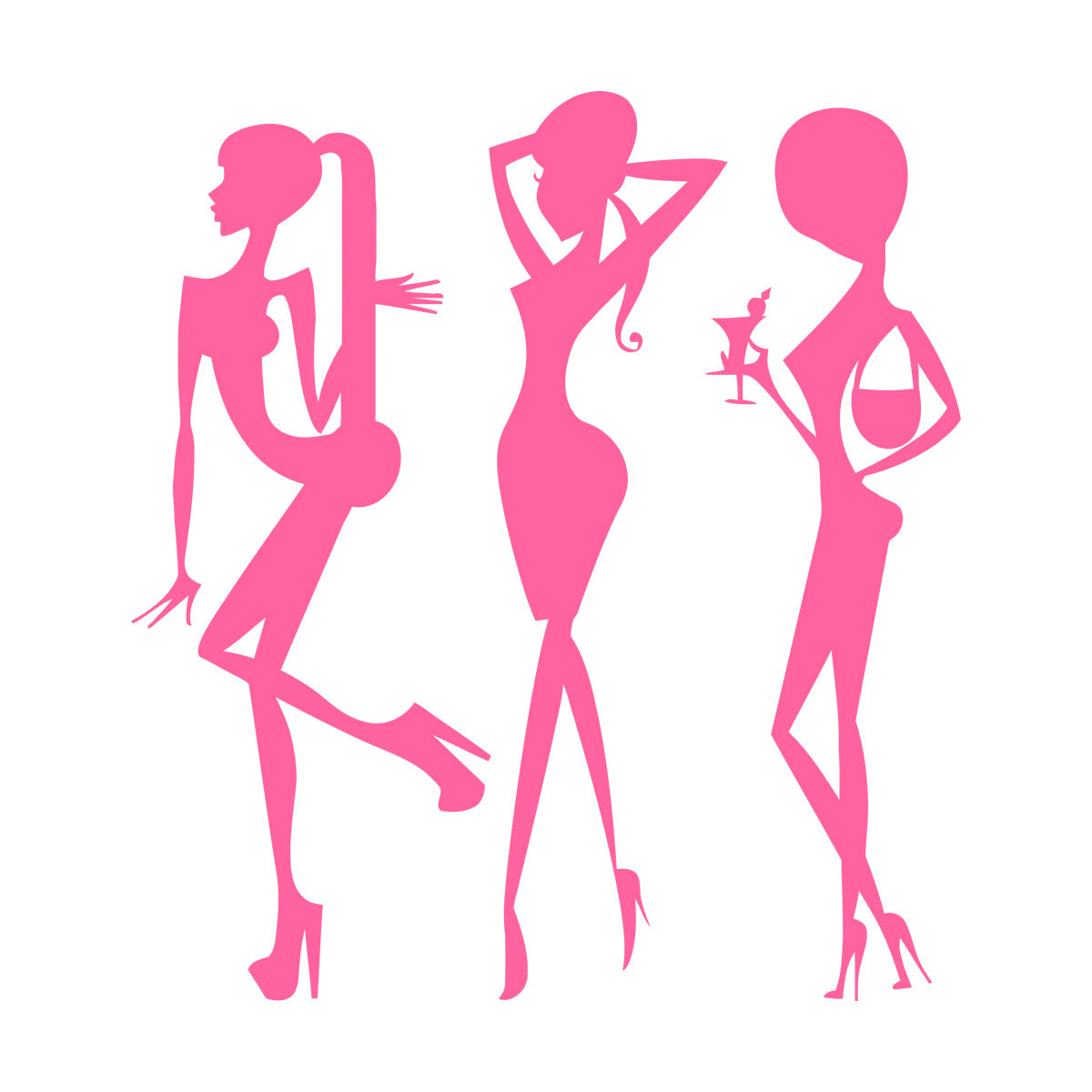 Vinyl Wall Stickers Beauty Fashion Appeal Girls Dance Night Club Bar Do Not Damage The Wall Surface