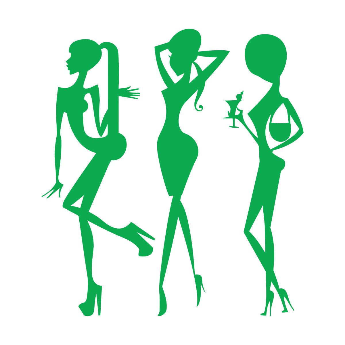 Vinyl Wall Stickers Beauty Fashion Appeal Girls Dance Night Club Bar Do Not Damage The Wall Surface