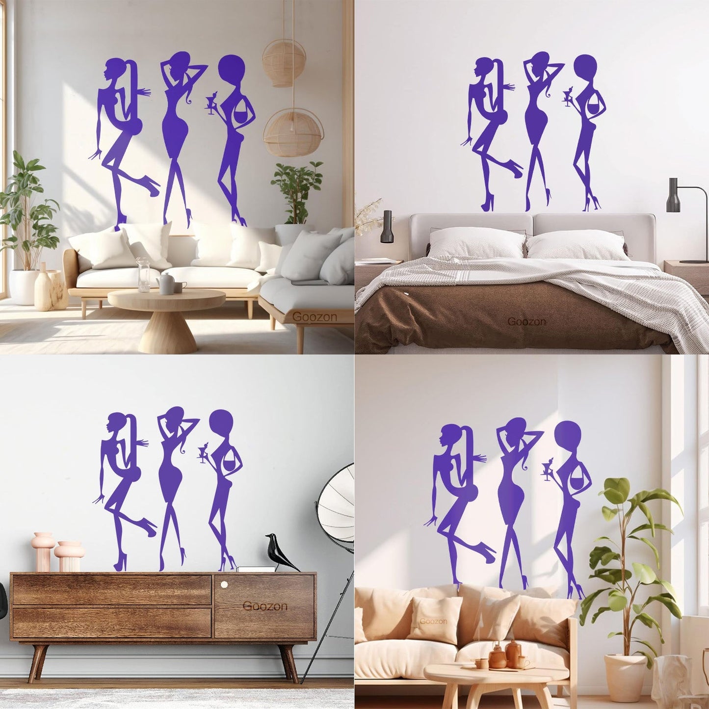 Vinyl Wall Stickers Beauty Fashion Appeal Girls Dance Night Club Bar Do Not Damage The Wall Surface
