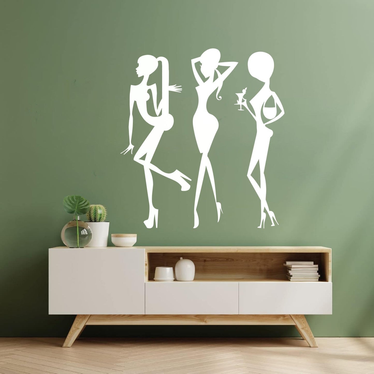 Vinyl Wall Stickers Beauty Fashion Appeal Girls Dance Night Club Bar Do Not Damage The Wall Surface
