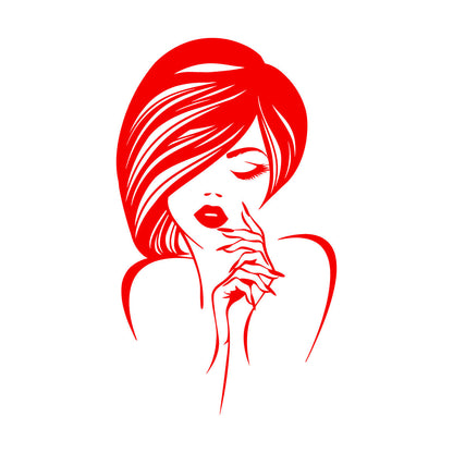 Engraving Decals Beauty Hair Manicure Salon Fashion Makeup Easy Installation