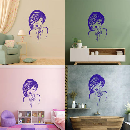 Engraving Decals Beauty Hair Manicure Salon Fashion Makeup Easy Installation