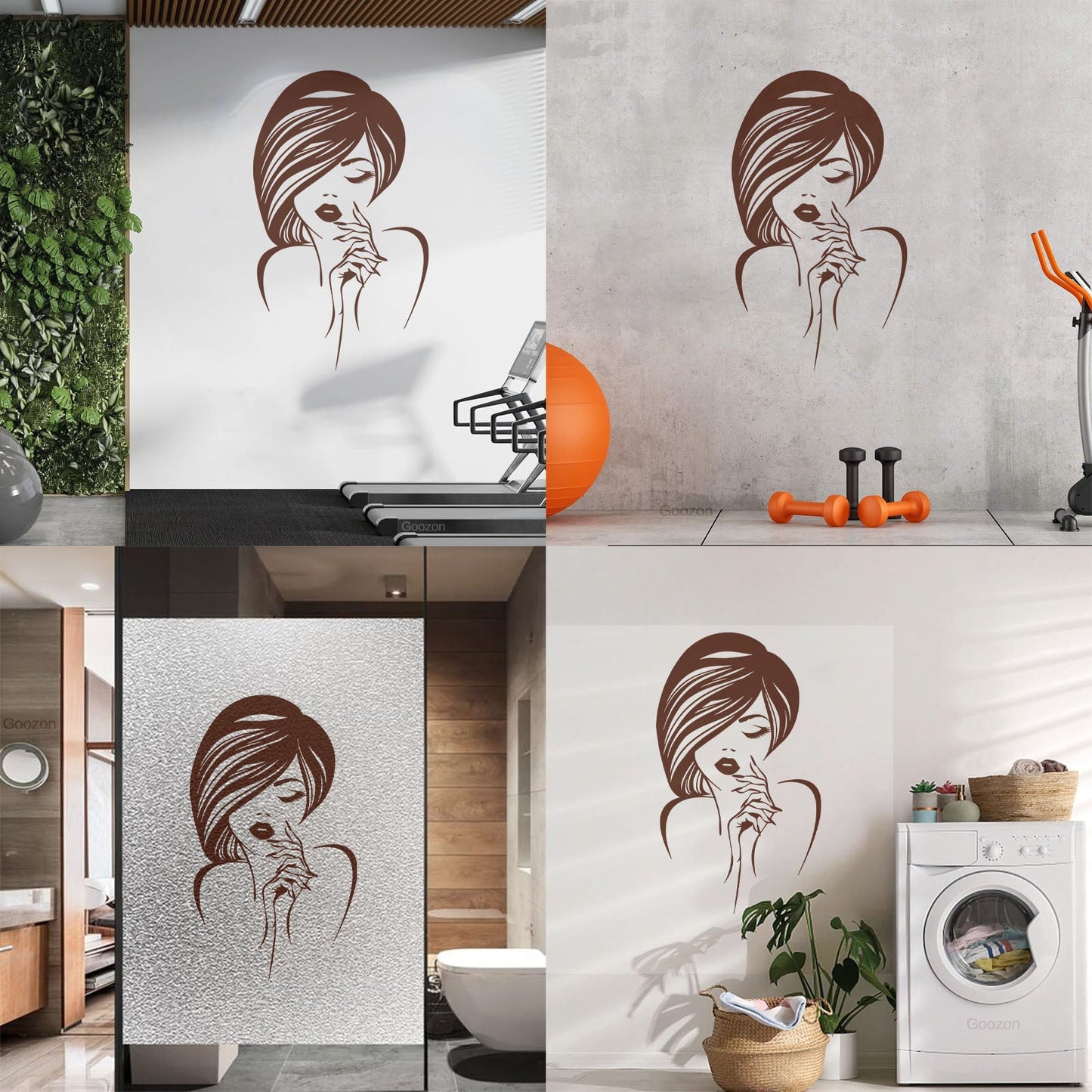 Engraving Decals Beauty Hair Manicure Salon Fashion Makeup Easy Installation