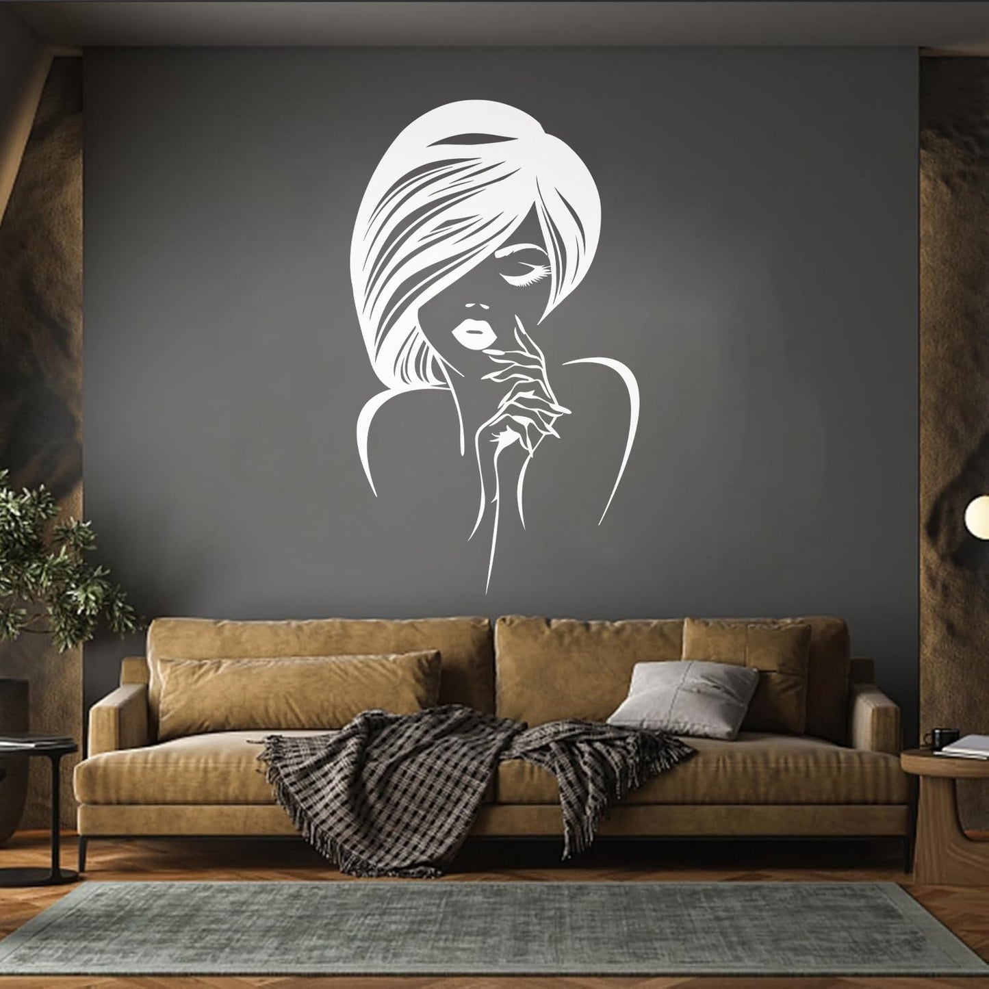 Engraving Decals Beauty Hair Manicure Salon Fashion Makeup Easy Installation