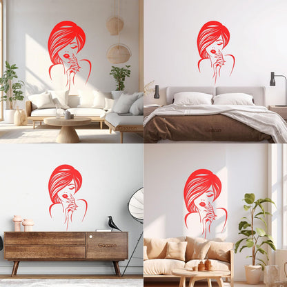 Engraving Decals Beauty Hair Manicure Salon Fashion Makeup Easy Installation