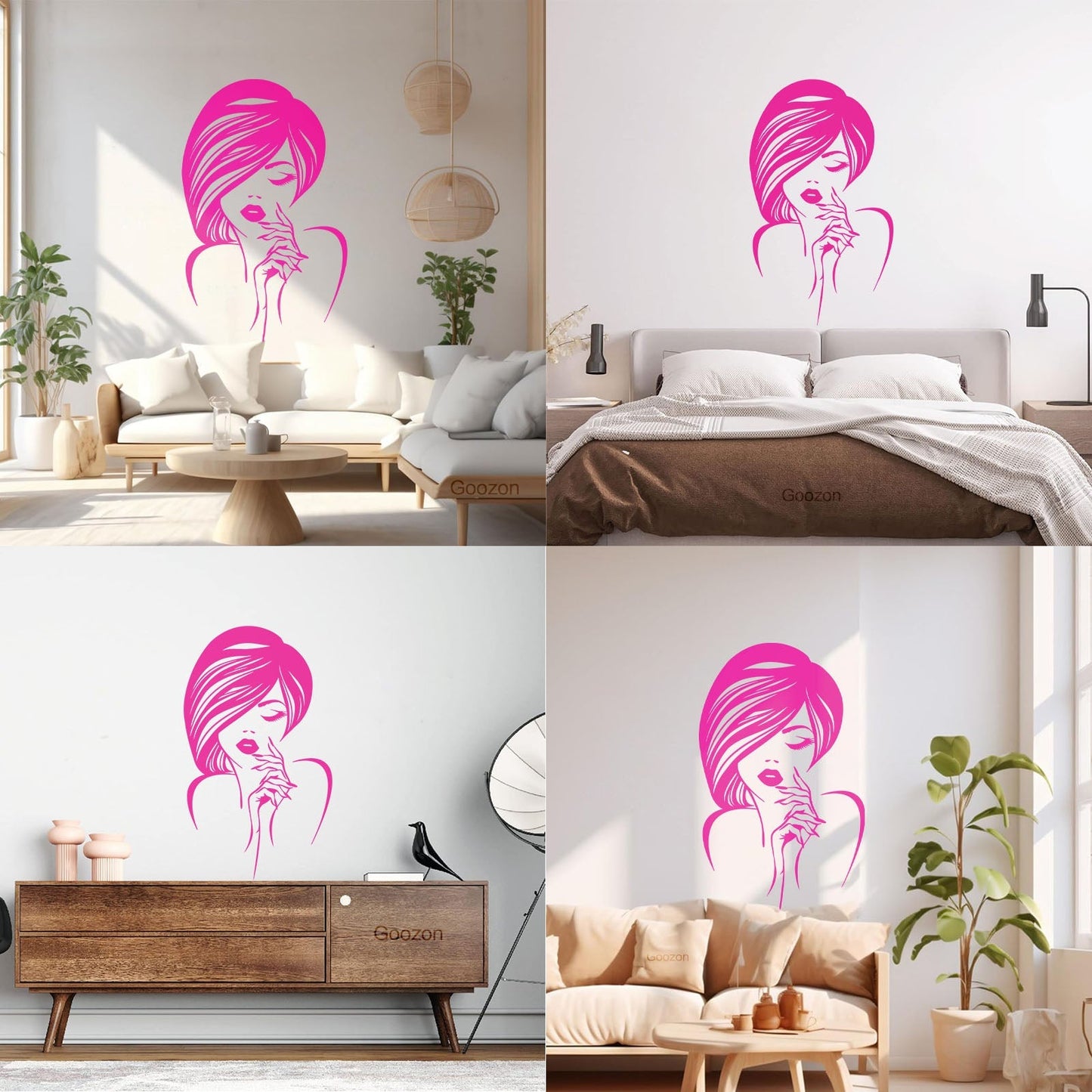Engraving Decals Beauty Hair Manicure Salon Fashion Makeup Easy Installation
