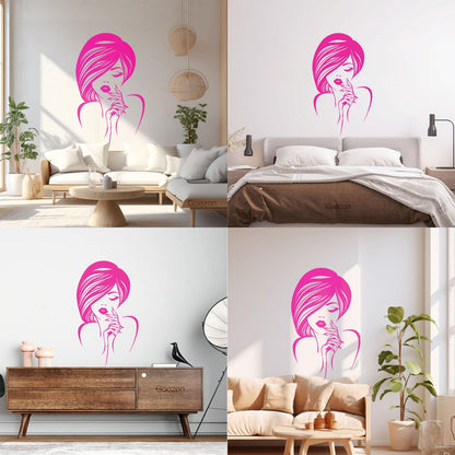 Engraving Decals Beauty Hair Manicure Salon Fashion Makeup Easy Installation