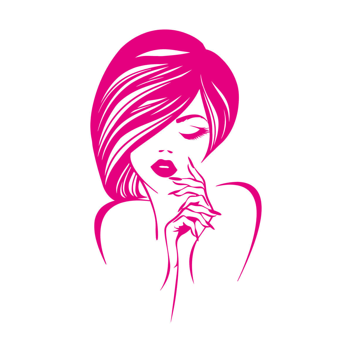 Engraving Decals Beauty Hair Manicure Salon Fashion Makeup Easy Installation