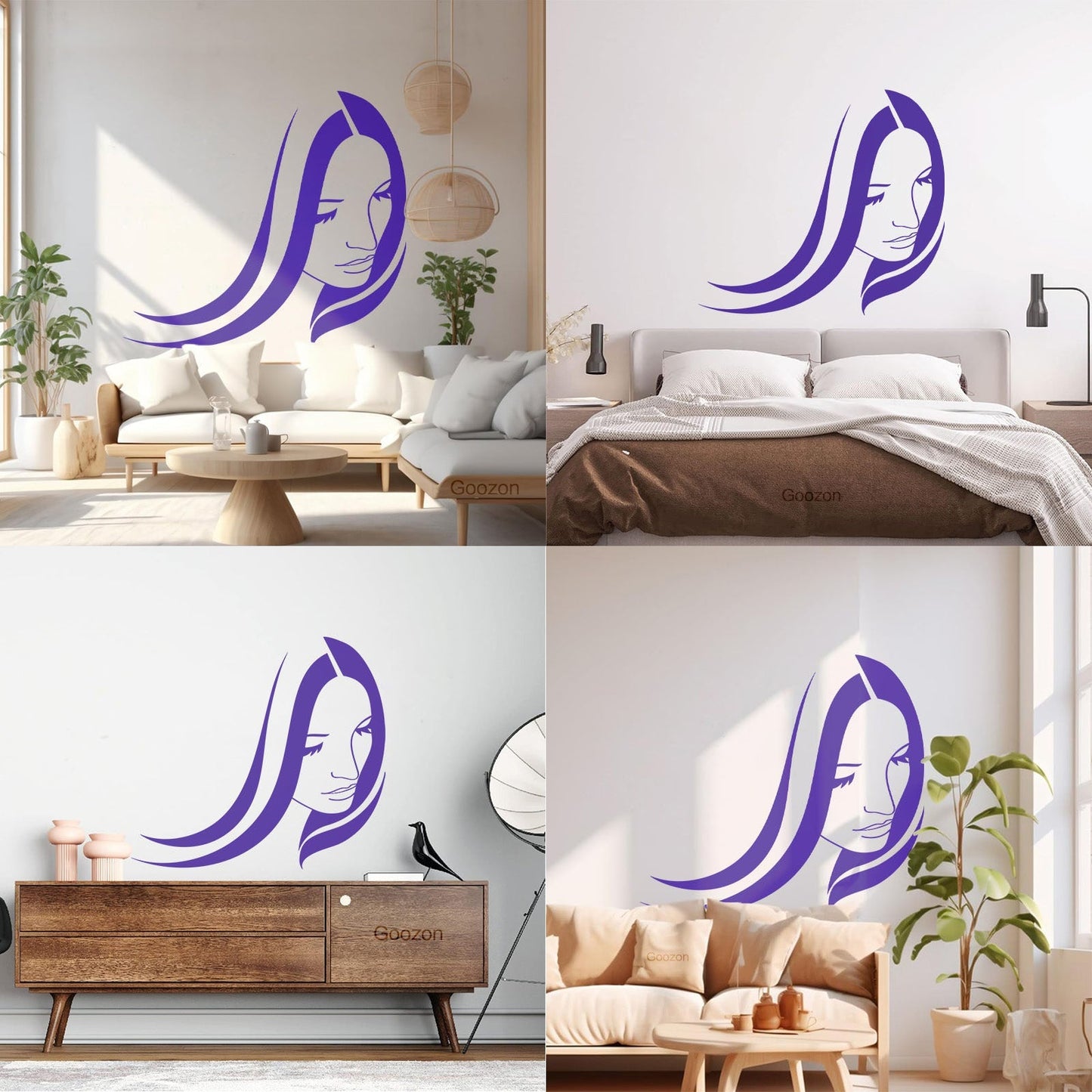 Wall Stickers Beauty Salon Woman Girl Hair Stylist Spa Personalized Customization