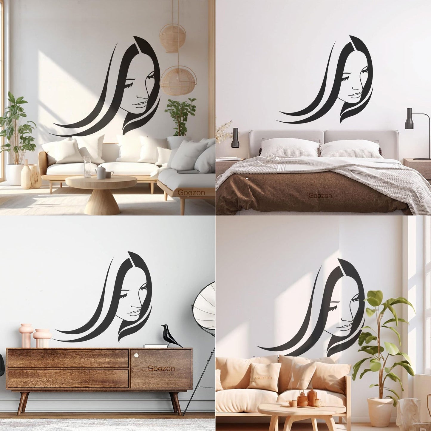 Wall Stickers Beauty Salon Woman Girl Hair Stylist Spa Personalized Customization