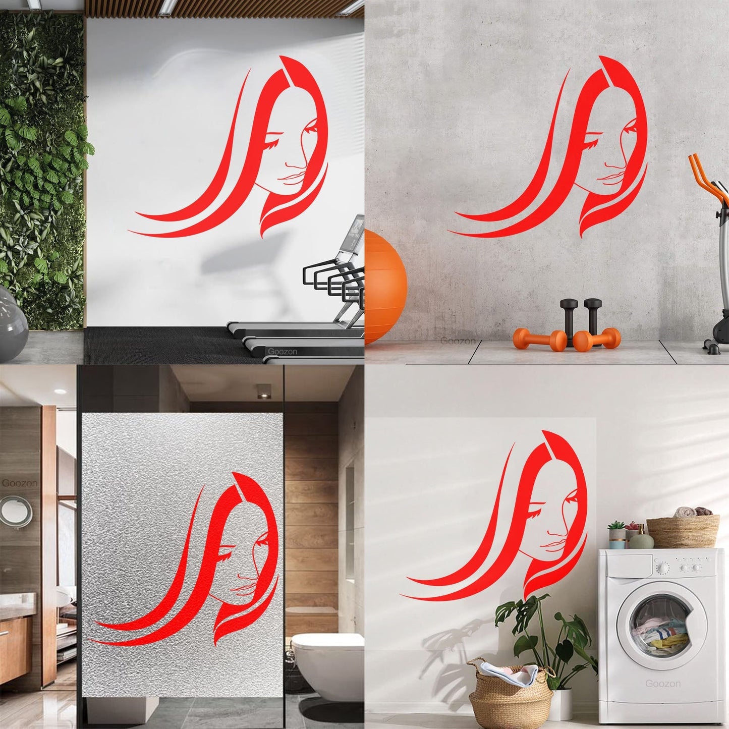 Wall Stickers Beauty Salon Woman Girl Hair Stylist Spa Personalized Customization