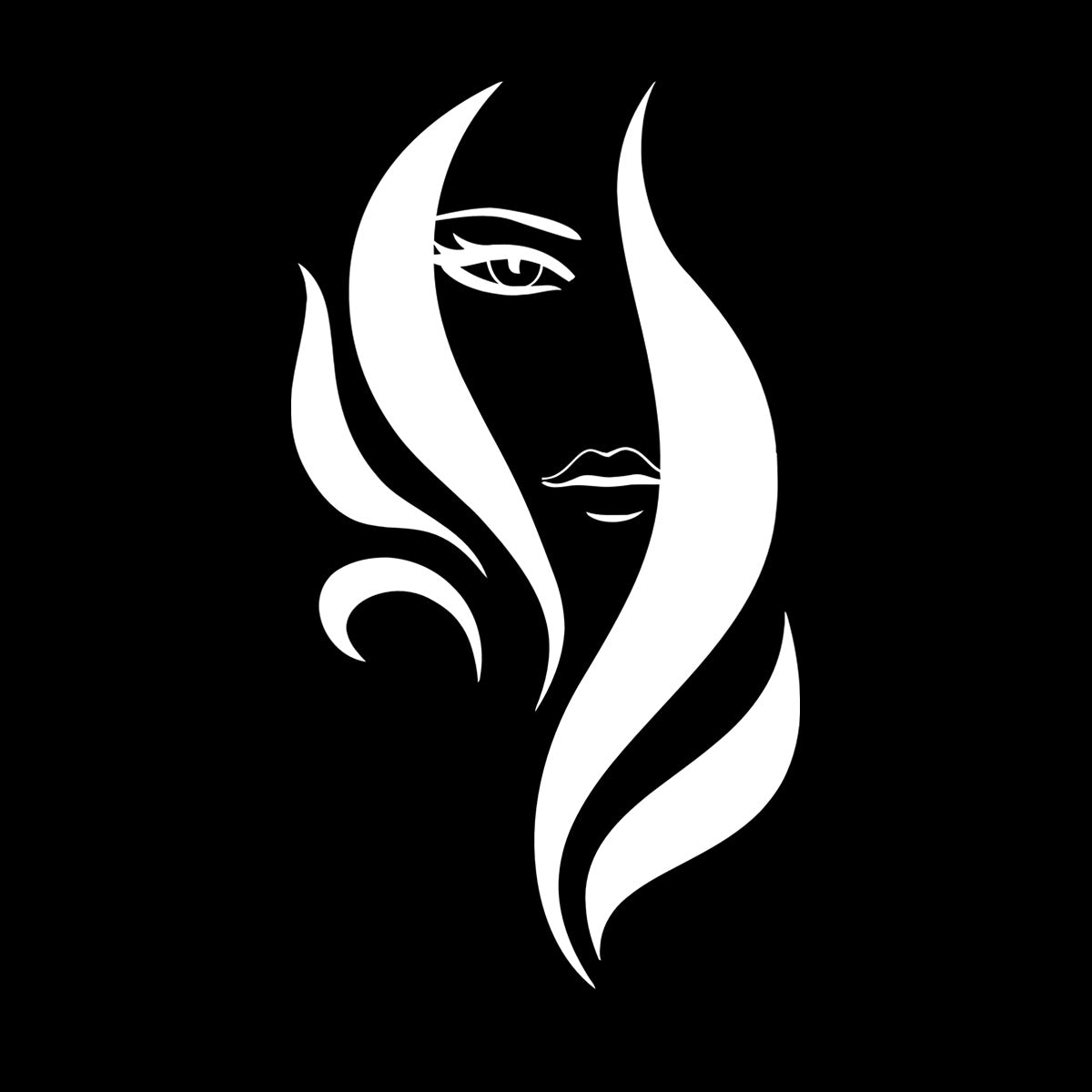 Vinyl Art Sticker Beauty Salon Woman Stylist Hair Barbershop Art Decoration