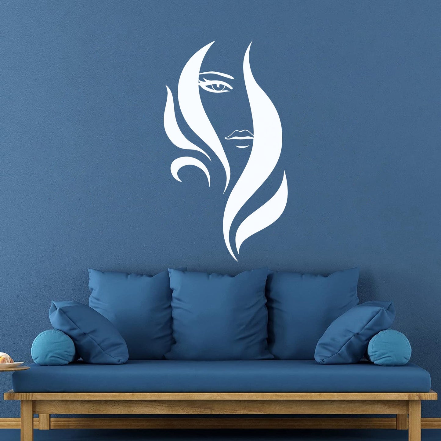 Vinyl Art Sticker Beauty Salon Woman Stylist Hair Barbershop Art Decoration