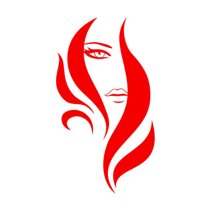 Vinyl Art Sticker Beauty Salon Woman Stylist Hair Barbershop Art Decoration