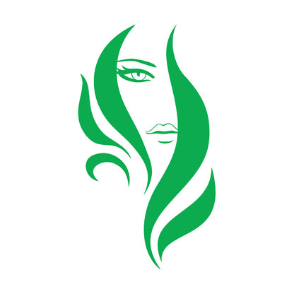 Vinyl Art Sticker Beauty Salon Woman Stylist Hair Barbershop Art Decoration