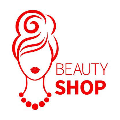 Beauty Shop Woman Fashion Girl Lettering Decals Car Body Decoration