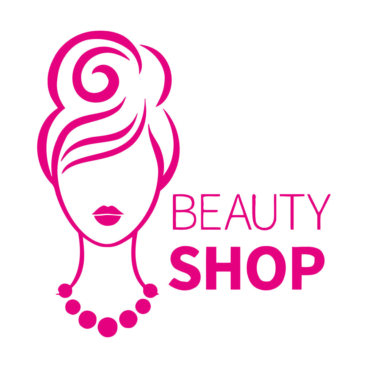Beauty Shop Woman Fashion Girl Lettering Decals Car Body Decoration
