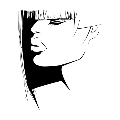 Lettering Stickers Beauty Woman Hair Salon Barbershop Stylist Glass Stickers