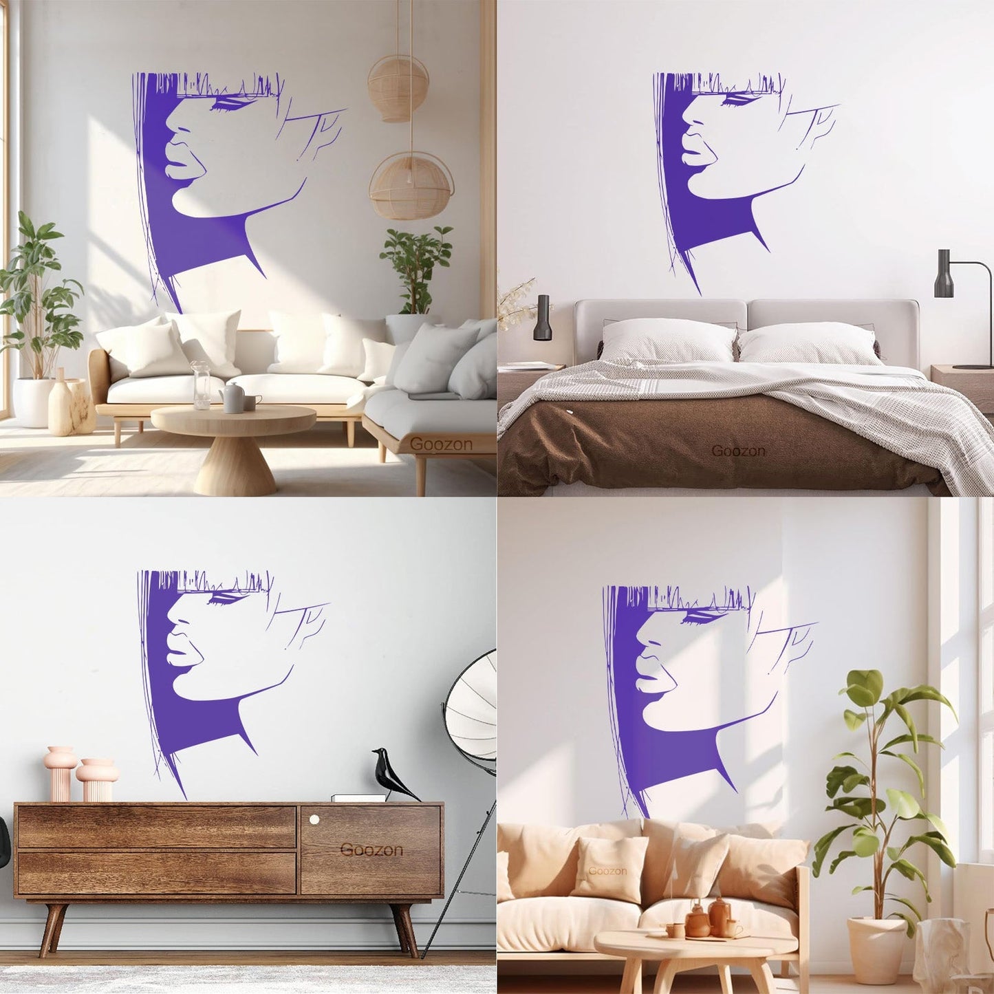 Lettering Stickers Beauty Woman Hair Salon Barbershop Stylist Glass Stickers