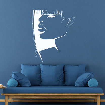 Lettering Stickers Beauty Woman Hair Salon Barbershop Stylist Glass Stickers