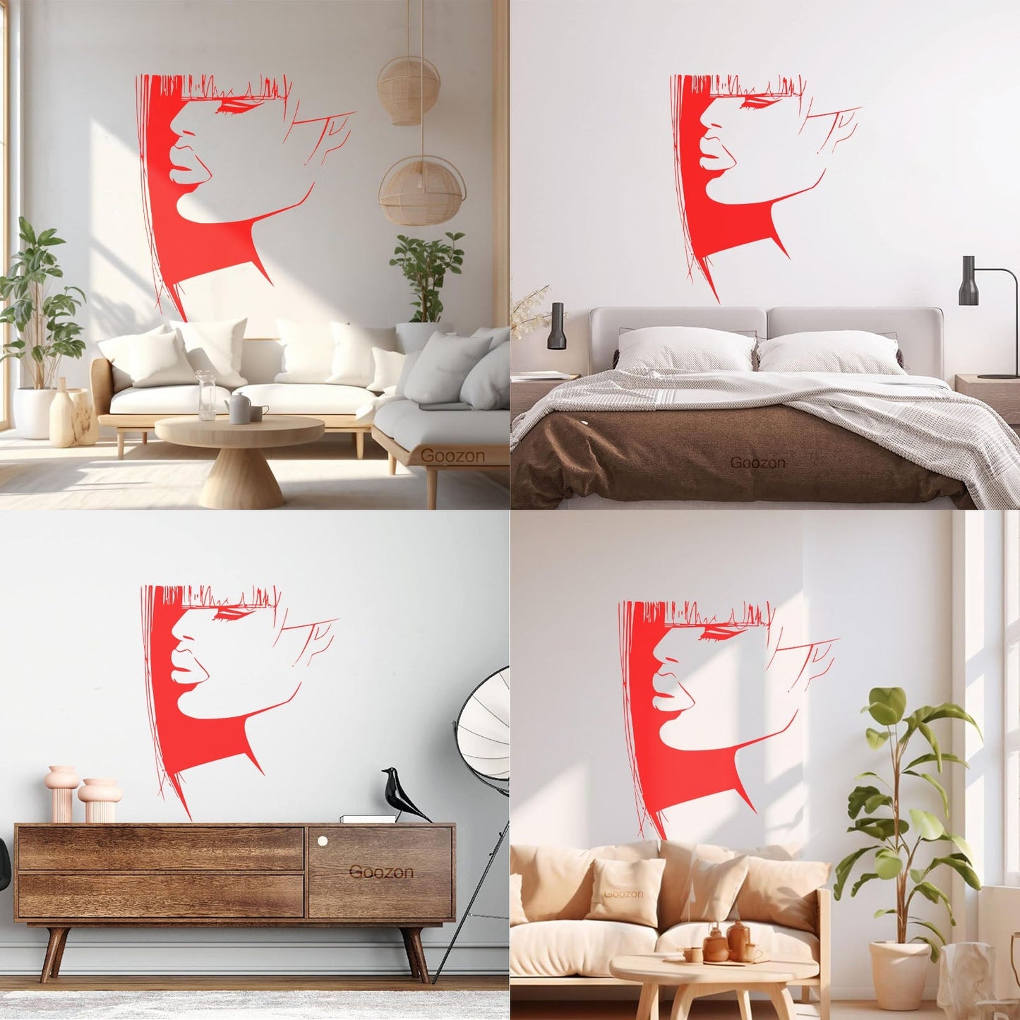 Lettering Stickers Beauty Woman Hair Salon Barbershop Stylist Glass Stickers