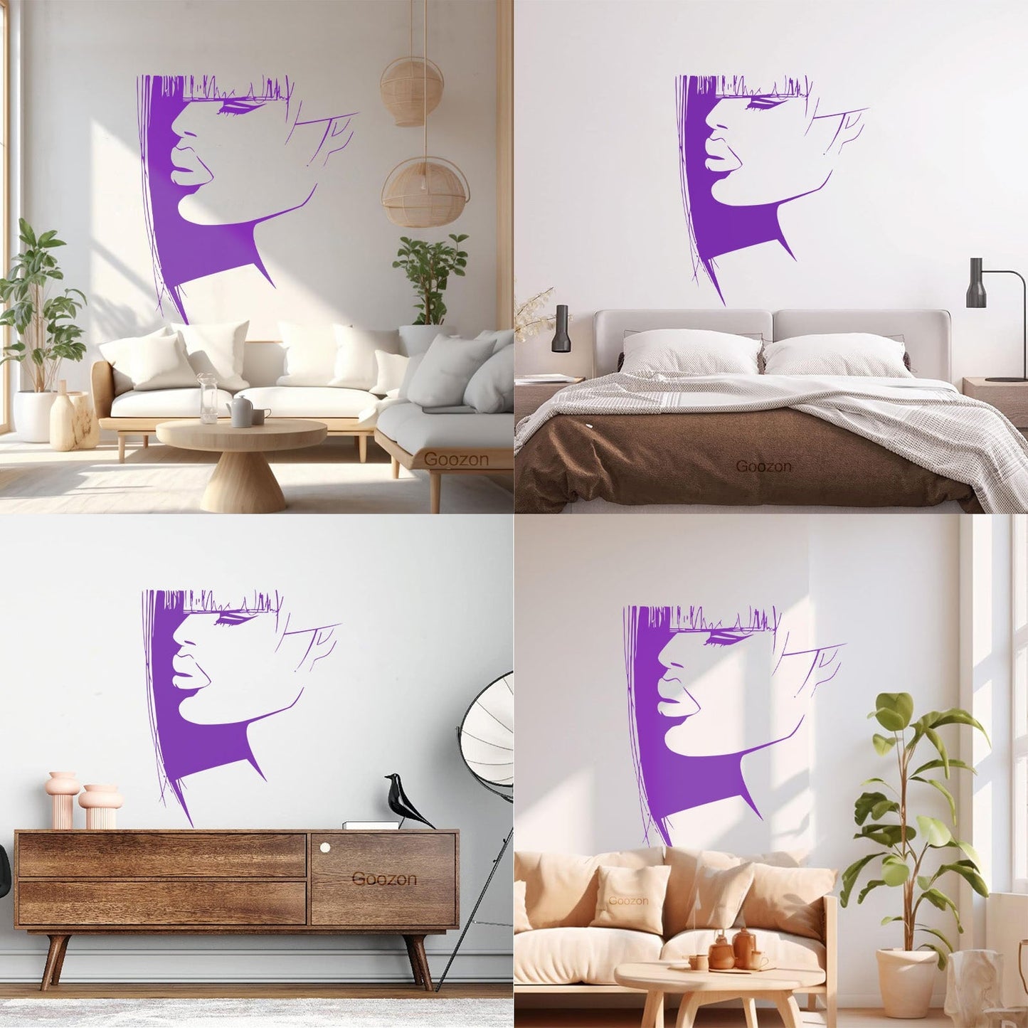 Lettering Stickers Beauty Woman Hair Salon Barbershop Stylist Glass Stickers