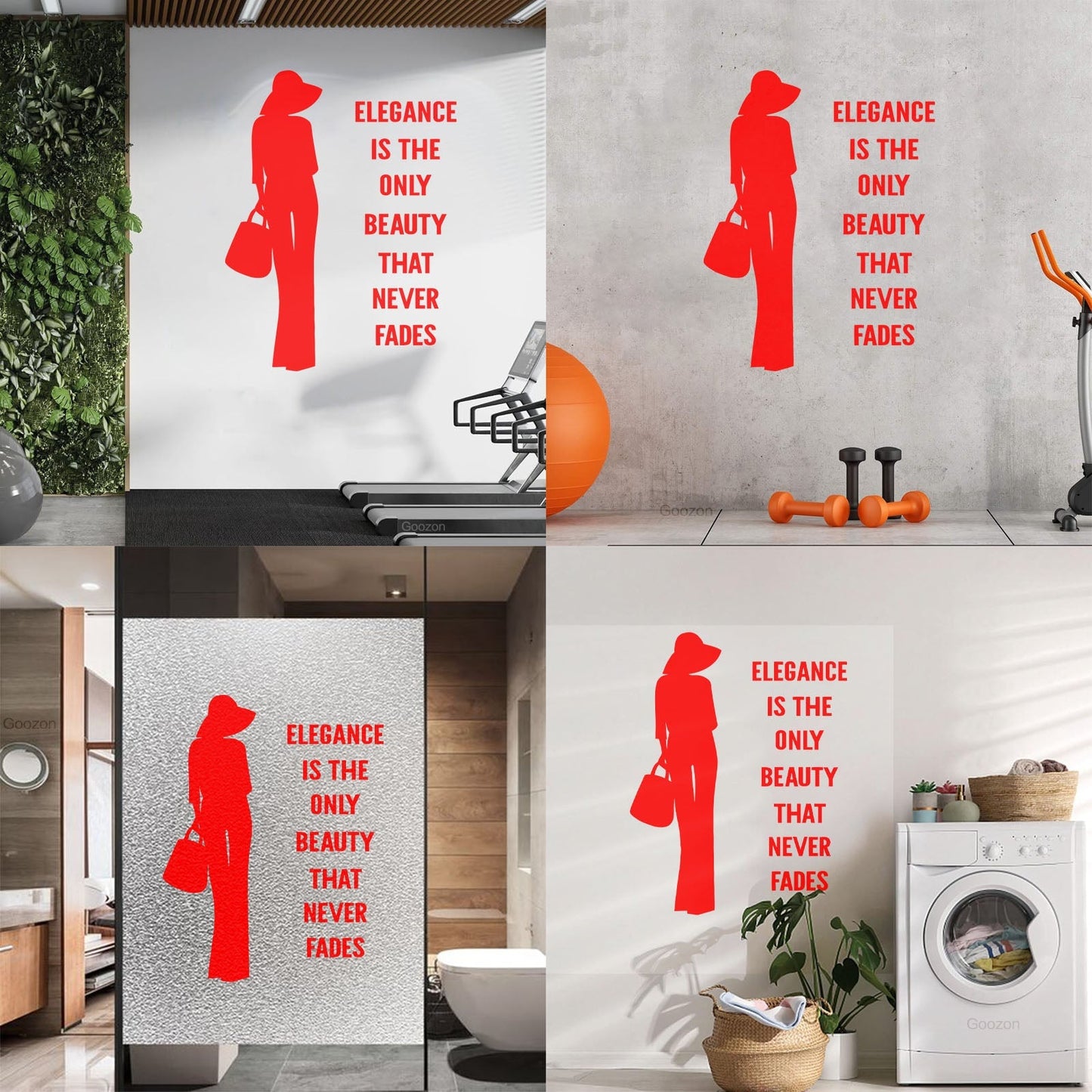 Wall Decals Paster Paper Fashion Quote Elegance Woman Car Body Decoration