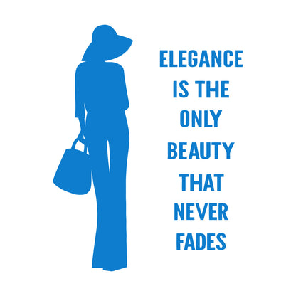 Wall Decals Paster Paper Fashion Quote Elegance Woman Car Body Decoration