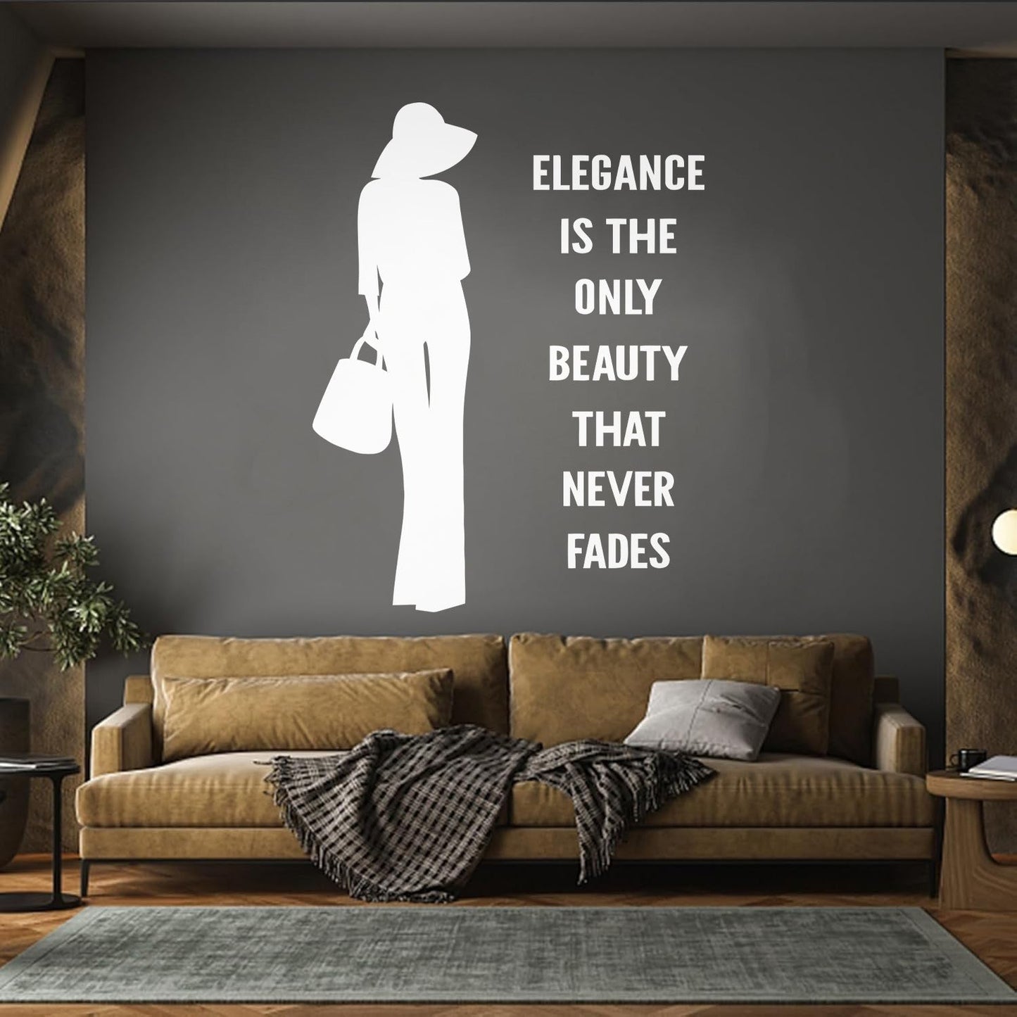 Wall Decals Paster Paper Fashion Quote Elegance Woman Car Body Decoration