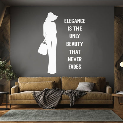 Wall Decals Paster Paper Fashion Quote Elegance Woman Car Body Decoration