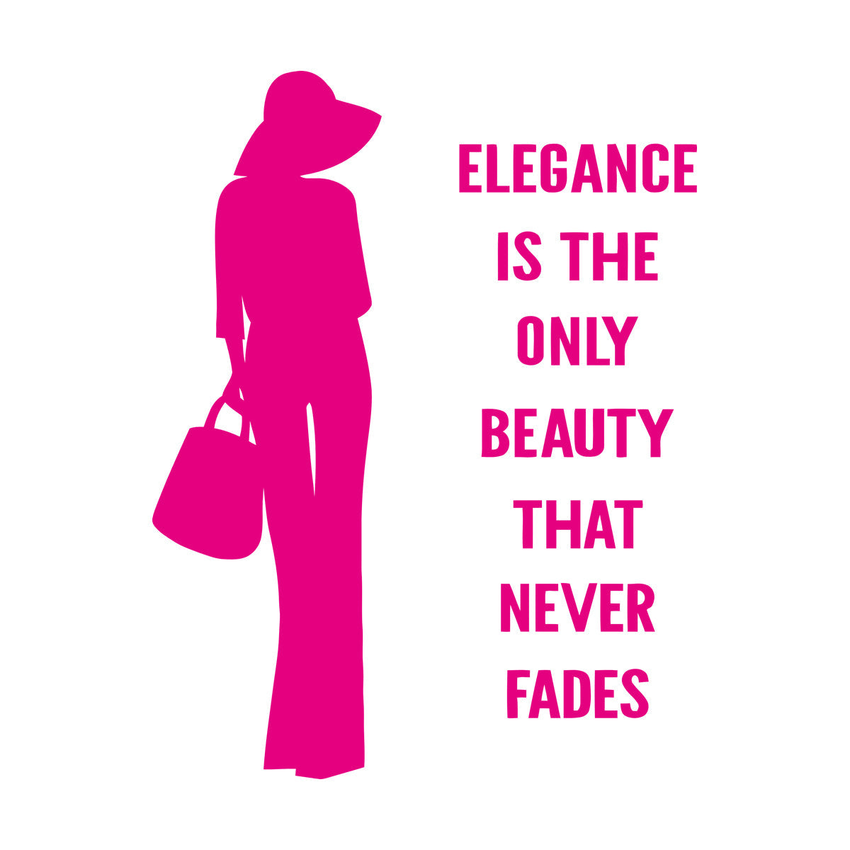 Wall Decals Paster Paper Fashion Quote Elegance Woman Car Body Decoration