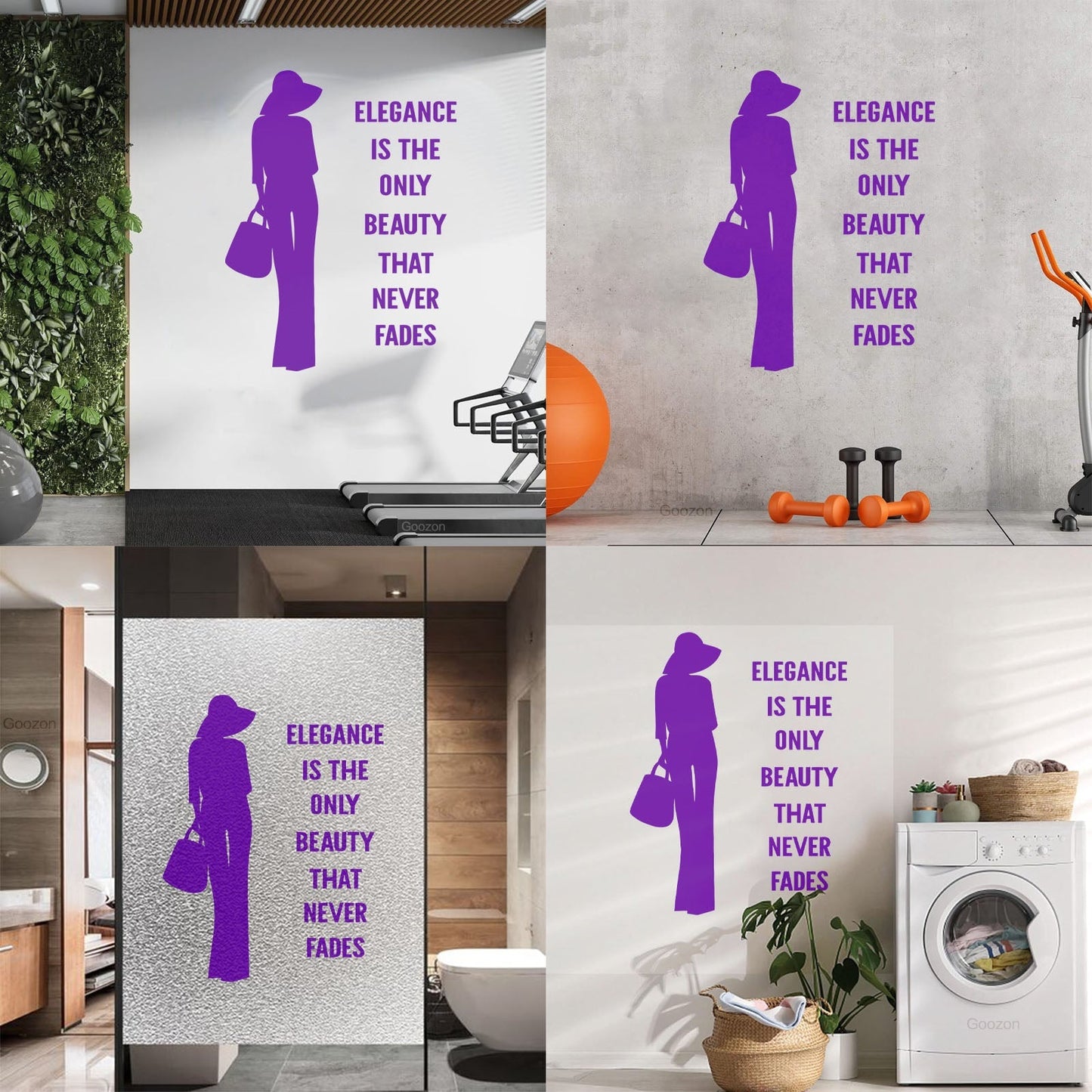 Wall Decals Paster Paper Fashion Quote Elegance Woman Car Body Decoration