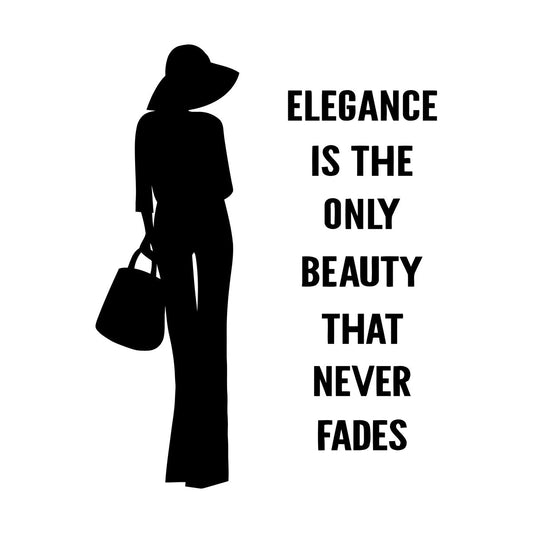 Wall Decals Paster Paper Fashion Quote Elegance Woman Car Body Decoration