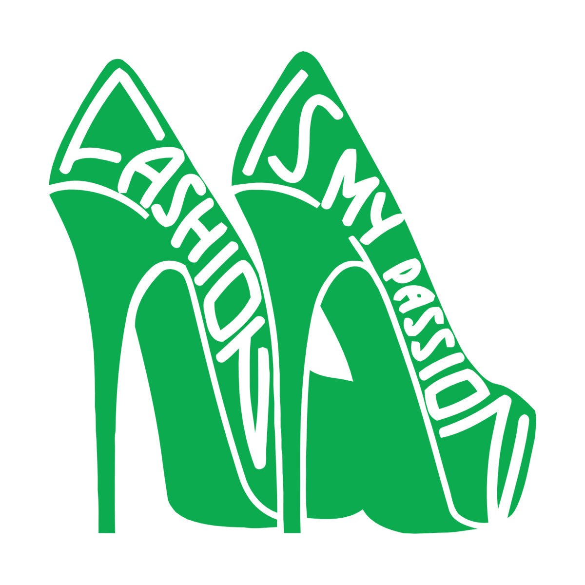 Vinyl Wall Stickers Fashion Quote Girl Shoes Woman Window Decals