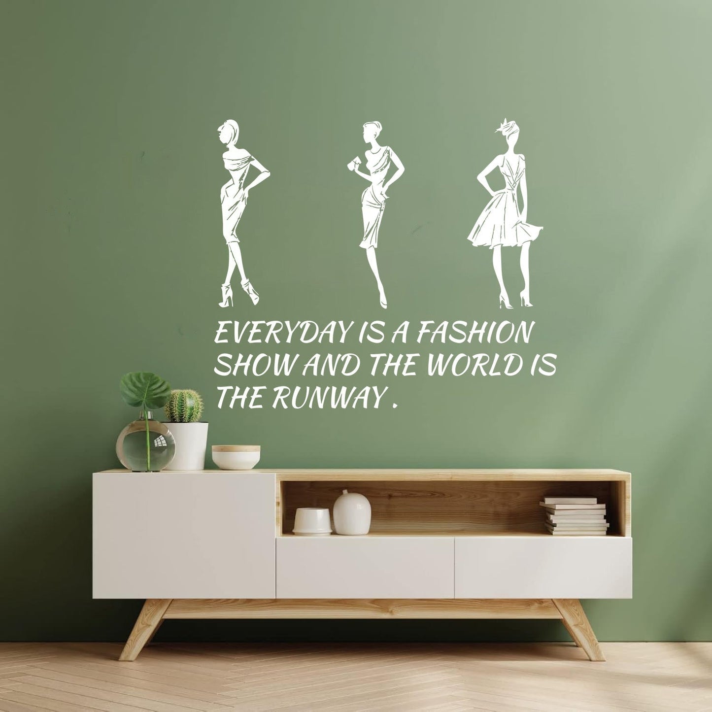 Vinyl Wall Decals Fashion Quote Style Woman Girl Store Decoration