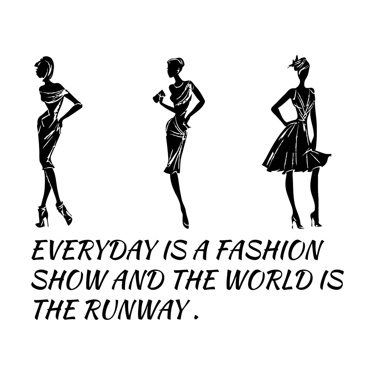 Vinyl Wall Decals Fashion Quote Style Woman Girl Store Decoration