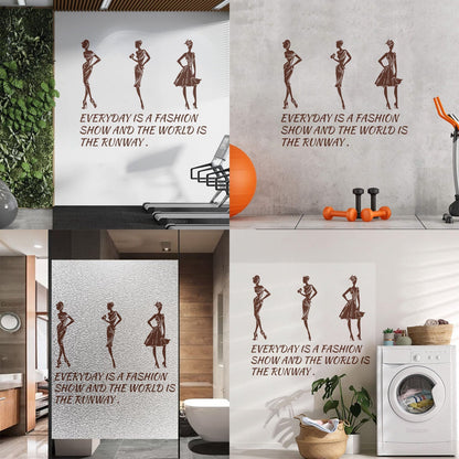 Vinyl Wall Decals Fashion Quote Style Woman Girl Store Decoration