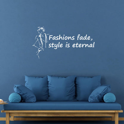 Fashion Quote Woman Style Beauty Shop Salon Saying Engraving Decals Tattoo Culture