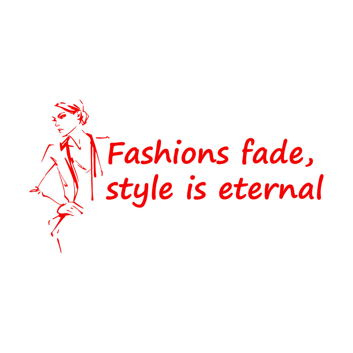 Fashion Quote Woman Style Beauty Shop Salon Saying Engraving Decals Tattoo Culture
