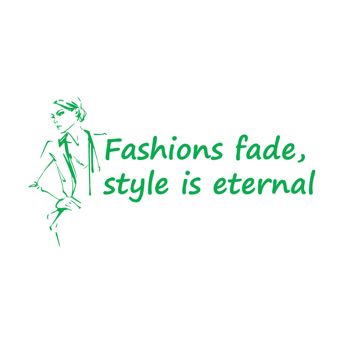 Fashion Quote Woman Style Beauty Shop Salon Saying Engraving Decals Tattoo Culture