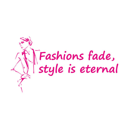 Fashion Quote Woman Style Beauty Shop Salon Saying Engraving Decals Tattoo Culture